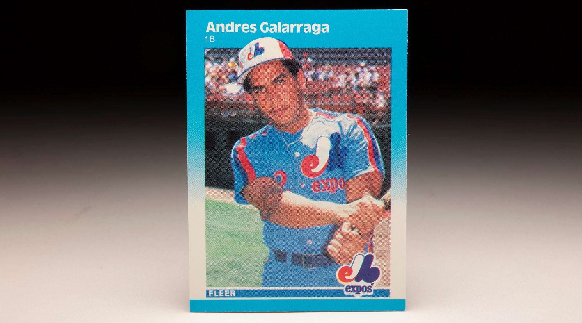 #CardCorner: 1987 Fleer Andrés Galarraga | Baseball Hall of Fame